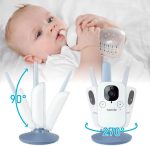 nannio Hero3 Video Baby Monitor with Night Light & Vibration Assistant, 3.5" Baby Camera Monitor, Sound Activated, Lullaby, Room Temperature, Two-Way Audio, Newborns, Pets, Elderly, 2 Years Warranty - Image 3